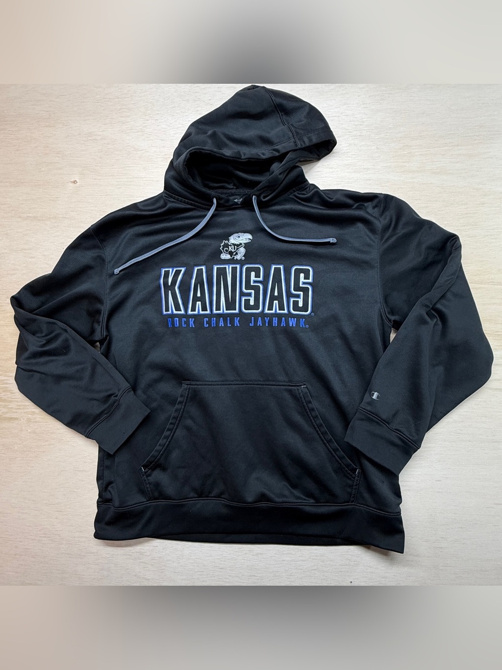 Kansas Jayhawks Black Pullover Hoodie